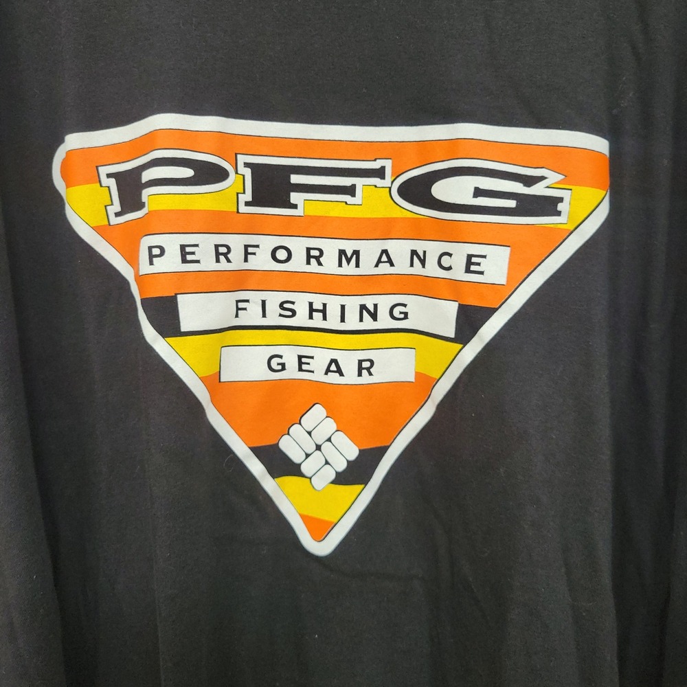 NEW Columbia PFG Black Graphic Tee Shirt Mens 5X Long Sleeve Outdoor Gorpcore - Picture 9 of 10